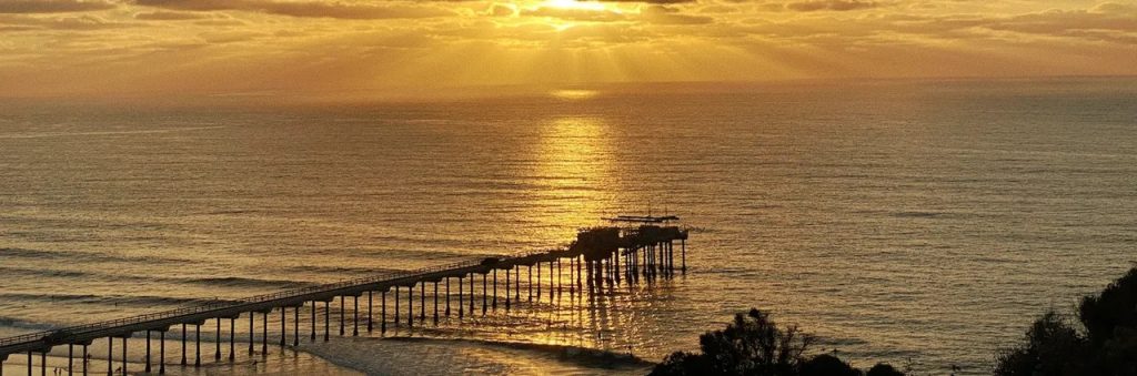 San Diego beach pier